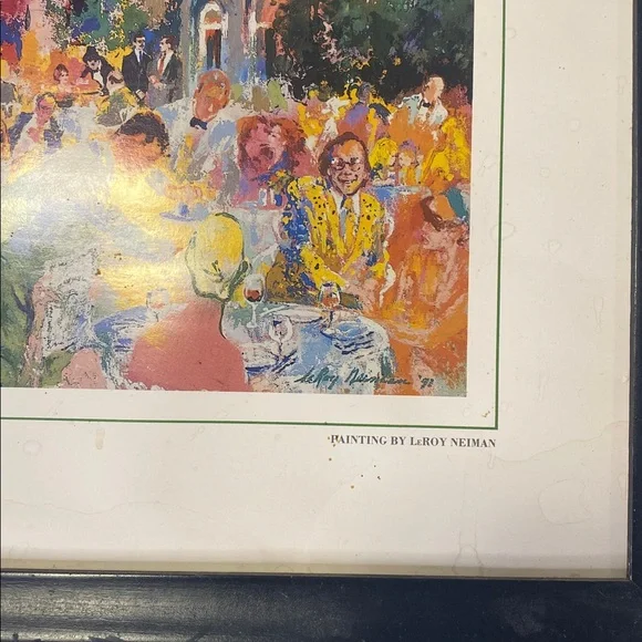 LeRoy Neiman "Tavern on the Green" Signed Framed Art Serigraph NYC Central Park - Picture 4 of 5